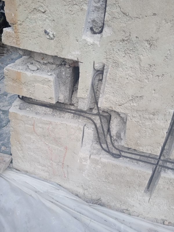 Rénovation: remplacement de linteaux à Saint Cannat