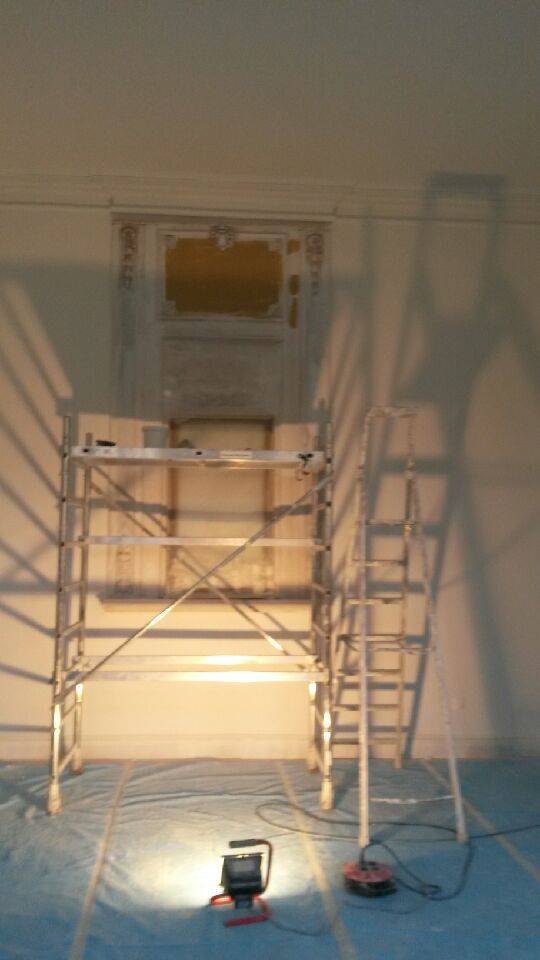 pose de place et enduit restauration d'un immeuble ancien sur cavaillon